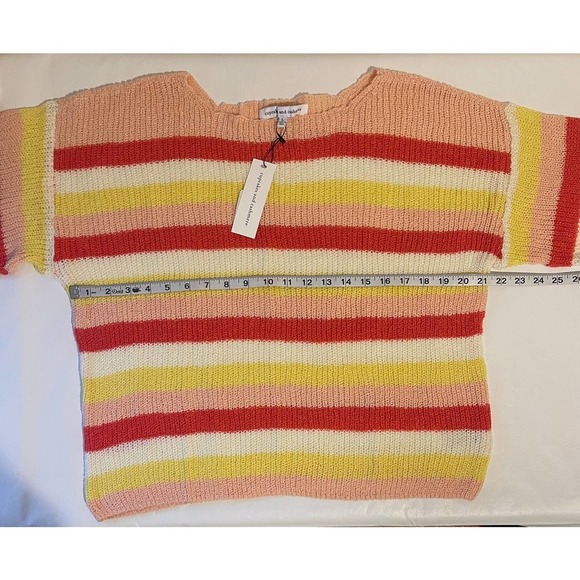Cupcakes & Cashmere Stripe Lex Sweater Size L - Picture 7 of 8